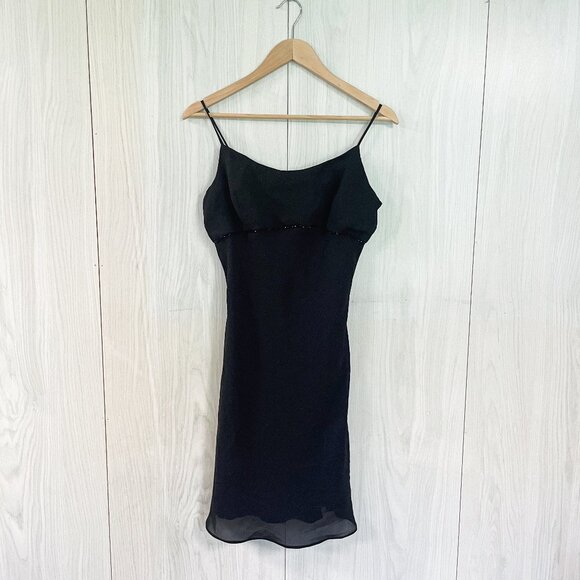 Vintage 90s Jessica McClintock Gunne Sax 90s/2000s Little Black Dress - Picture 1 of 7